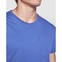 T-SHIRT COTON AVEC POCHE MARQUAGE 1 COULEUR