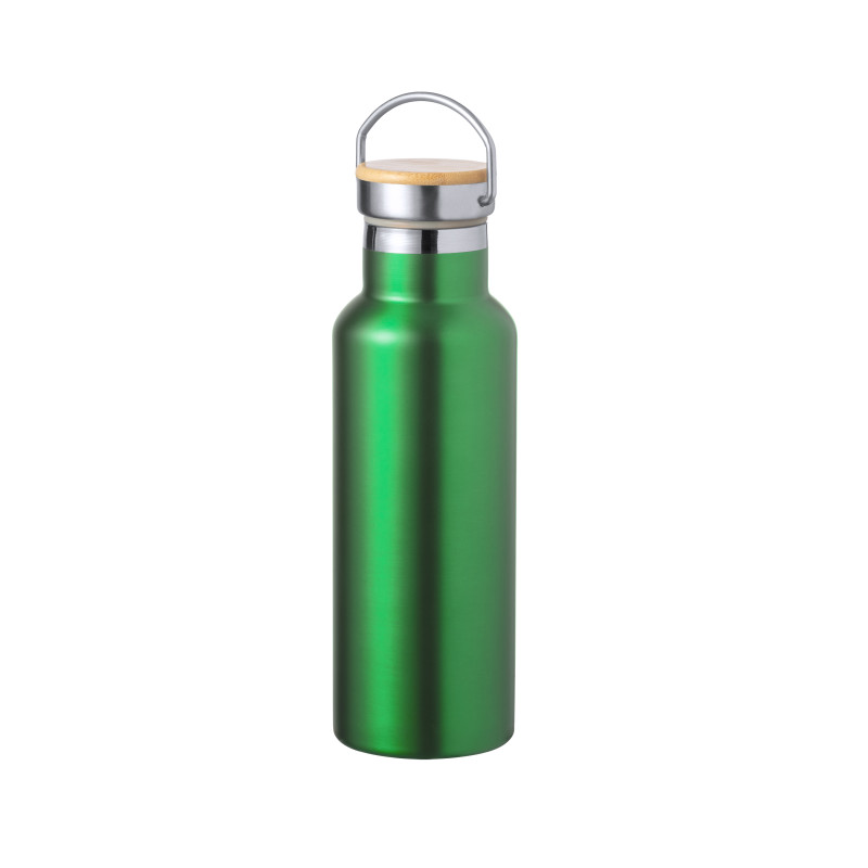 Gourde Isotherme Inox 500ml JAPORIA | Double Paroi Vide, 2 Couvercles (Paille Et Poignée) | Garde Chaud 12h / Froid 24h | Sans BPA