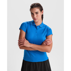 Polo technique femme uni 100% polyester piqué 150 gr/m2