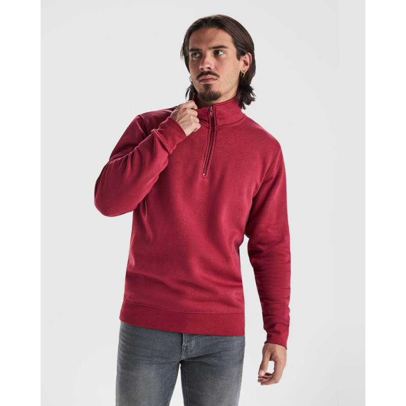 Sweatshirt demi-zip molletonné 280 gr